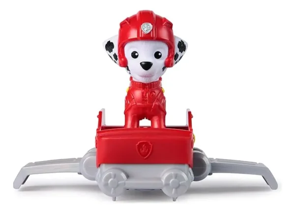 Figura De Acción Marshall Y Avión Aerodeslizador Con Alas Plegables Paw Patrol