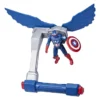 Figura De Acción Capitán América Vuelo Controlado Marvel hasbro