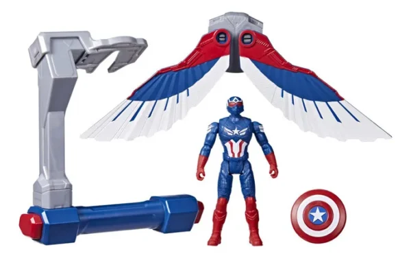 Figura De Acción Capitán América Vuelo Controlado Marvel hasbro