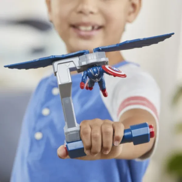 Figura De Acción Capitán América Vuelo Controlado Marvel hasbro