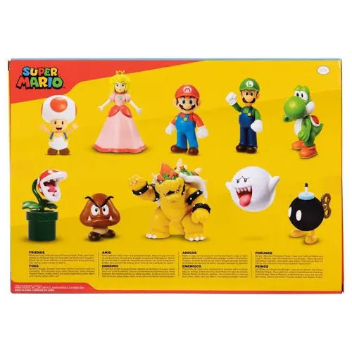 Super Mario Set 10 Figuras Amigos Y Enemigos Jakks Pacific