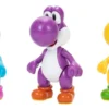 Super Mario Multipack Nintendo Yoshi - Paquete De 3 Figuras De Acción Auténtica