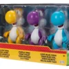 Super Mario Multipack Nintendo Yoshi - Paquete De 3 Figuras De Acción Auténtica