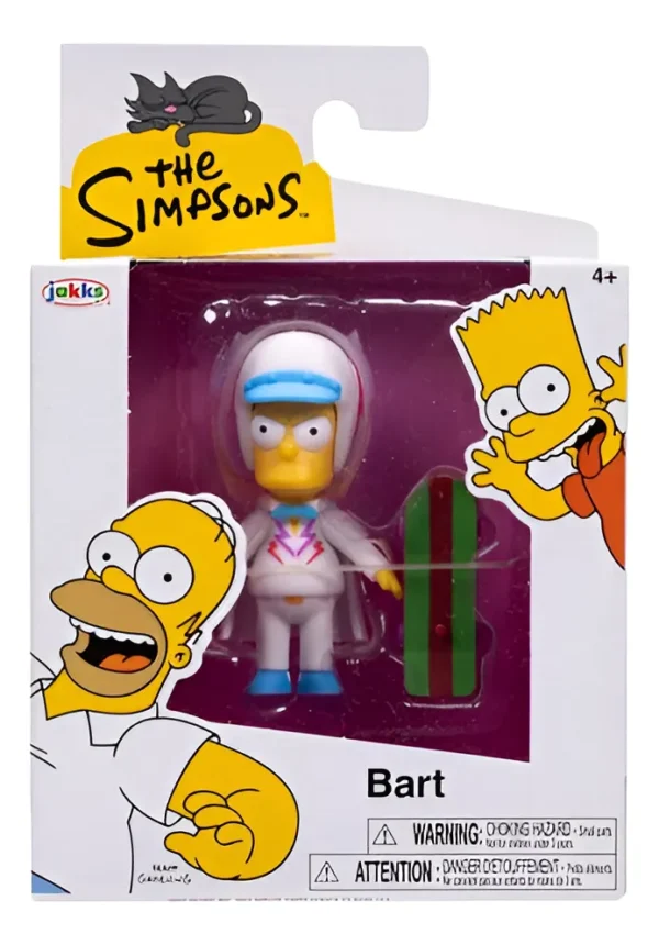 Figura De 2.5 Pulgadas Bart Con patineta Los Simpsons