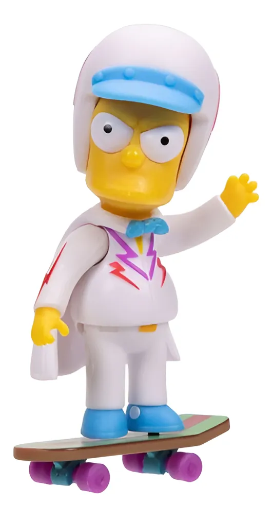 Figura De 2.5 Pulgadas Bart Con patineta Los Simpsons