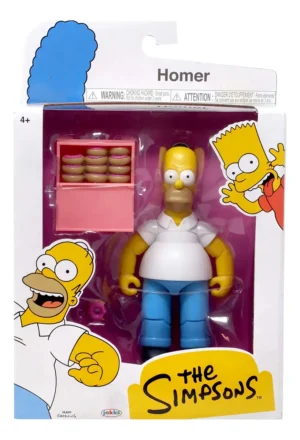 Figura Homero Simpsons con donas 5pulgadas Jakks Pacific