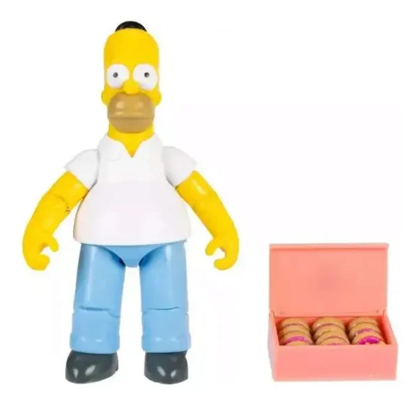 Figura Homero Simpsons con donas 5pulgadas Jakks Pacific