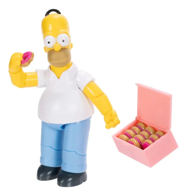 Figura Homero Simpsons con donas 5pulgadas Jakks Pacific