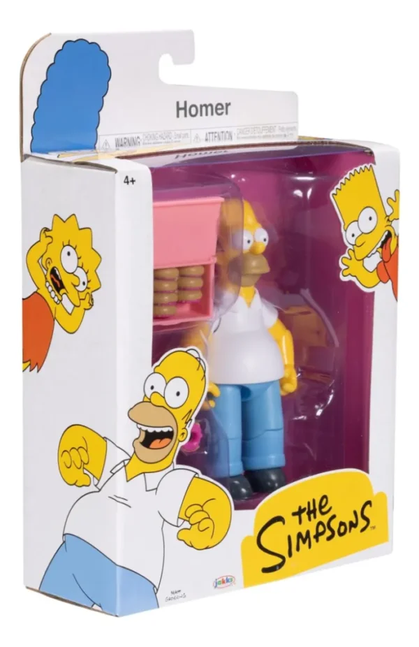 Figura Homero Simpsons con donas 5pulgadas Jakks Pacific