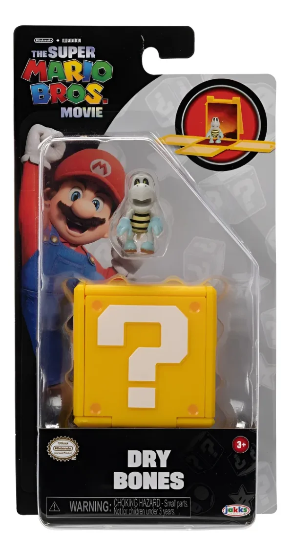 Super Mario Bros Película Dry Bones Mini Figura Articulada