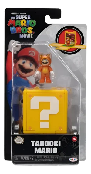 Super Mario Bros Tanooki Mario Mini Figura Articulada