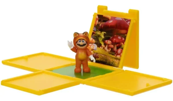 Super Mario Bros Tanooki Mario Mini Figura Articulada