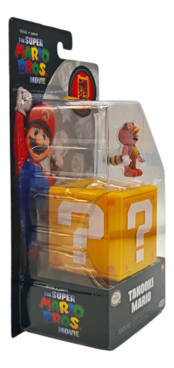 Super Mario Bros Tanooki Mario Mini Figura Articulada