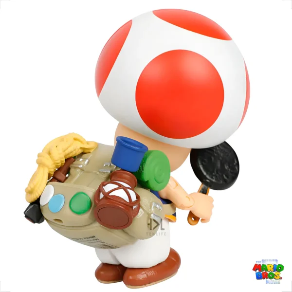 Figura Toad Con Sarten De Super Mario Bros Movie 10cm Jakks