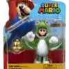 Super Mario Figura De Acción De Cat Luigi De 4 Pulgadas