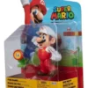 Super Mario Bros Figura Mario De Fuego 10 Cm Altura Jakks