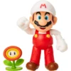 Super Mario Bros Figura Mario De Fuego 10 Cm Altura Jakks
