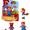 Super Mario Bros Mapache Con Super Hoja 10cm Nintendo Jakks