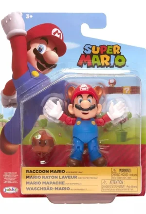 marioraccon10cm_418384_no2 Super Mario Bros Mapache Con Super Hoja 10cm Nintendo Jakks