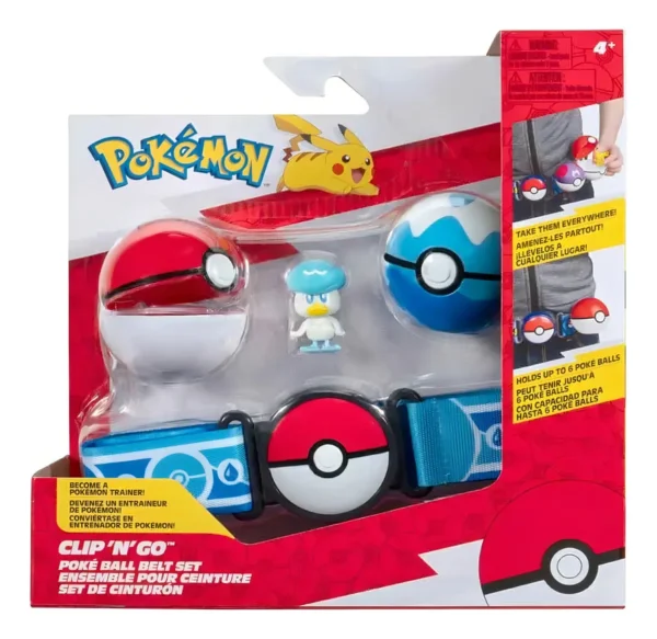 Pokemon Clip N Go Set De Cinturon Quaxly Jazwares