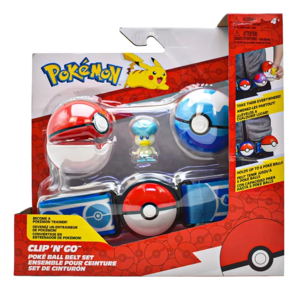 Pokemon Clip N Go Set De Cinturon Quaxly Jazwares