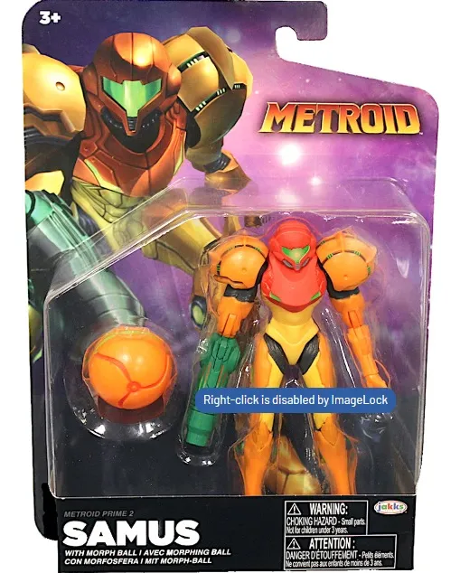 Figura Samus Metroid + Morfoesfera Jakks Pacific