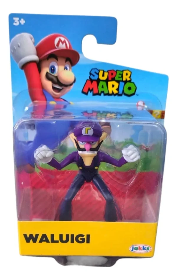 waliuigi6cm_418384_no1 Super Mario Waluigi Figura De 2.5 Pulgadas